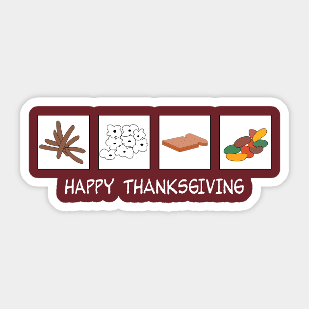 Thanksgiving Dinner Sticker by daddy1243